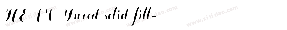 HEAVYwood solid fill字体转换